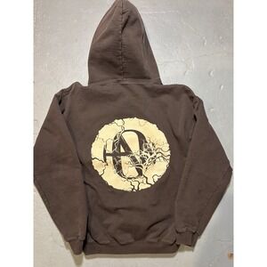 Hanson Live And Electric Tour Hoodie Rare Concert Merch Brown Medium